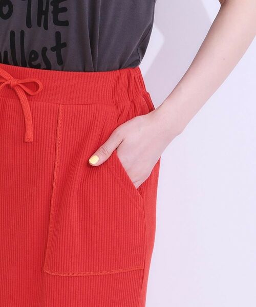 SHOO・LA・RUE / シューラルー ロング・マキシ丈スカート | 【S-LL】ウエストゴムで楽ちん カットリブナロースカート | 詳細21