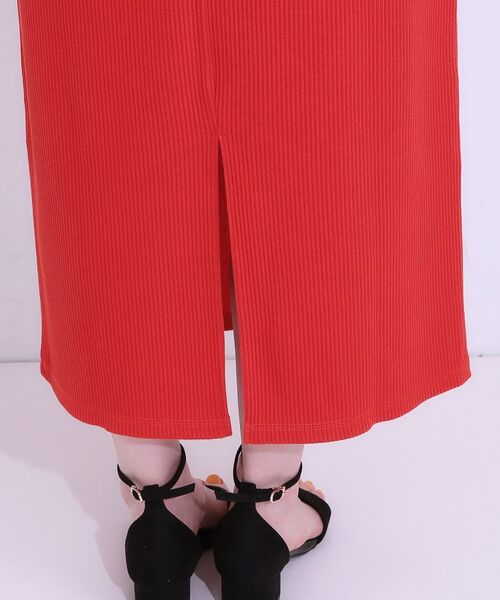 SHOO・LA・RUE / シューラルー ロング・マキシ丈スカート | 【S-LL】ウエストゴムで楽ちん カットリブナロースカート | 詳細23