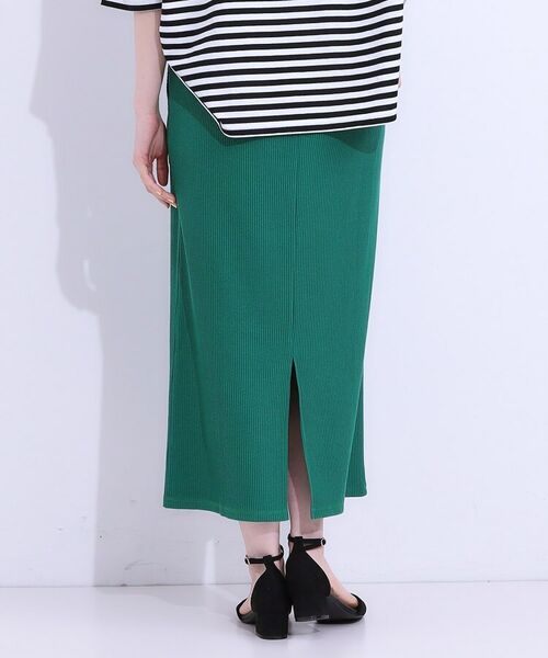 SHOO・LA・RUE / シューラルー ロング・マキシ丈スカート | 【S-LL】ウエストゴムで楽ちん カットリブナロースカート | 詳細6