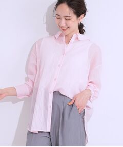 SHOO・LA・RUE / シューラルー シャツ・ブラウス | 大人の抜け感コーデに シアーストライプ BIGシャツ