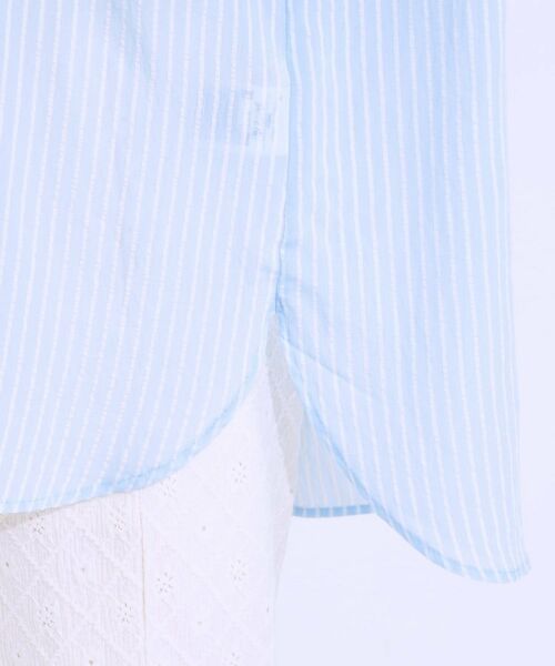 SHOO・LA・RUE / シューラルー シャツ・ブラウス | 大人の抜け感コーデに シアーストライプ BIGシャツ | 詳細19