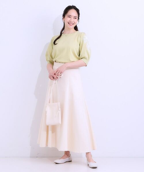 SHOO・LA・RUE / シューラルー ニット・セーター | 【S-LL】お袖刺繍がアクセント ラウンドネックニット | 詳細11