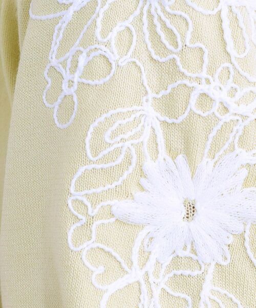 SHOO・LA・RUE / シューラルー ニット・セーター | 【S-LL】お袖刺繍がアクセント ラウンドネックニット | 詳細12