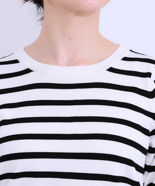 SHOO・LA・RUE / シューラルー ニット・セーター | 【S-LL】お袖刺繍がアクセント ラウンドネックニット | 詳細20