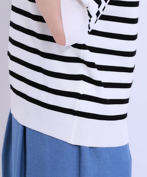 SHOO・LA・RUE / シューラルー ニット・セーター | 【S-LL】お袖刺繍がアクセント ラウンドネックニット | 詳細22