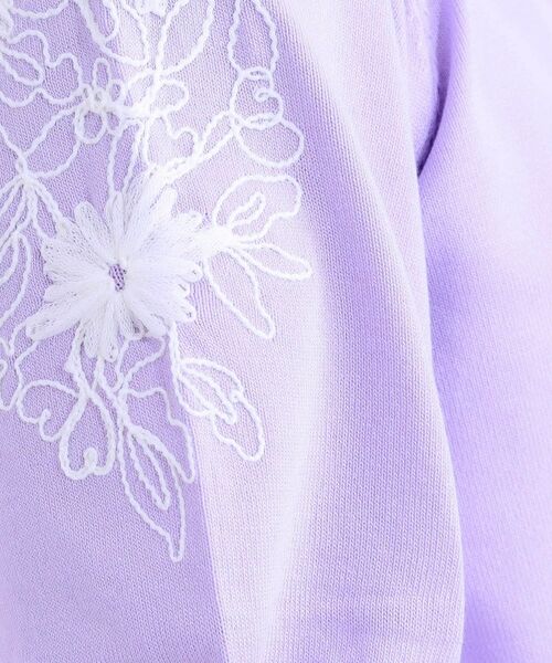 SHOO・LA・RUE / シューラルー ニット・セーター | 【S-LL】お袖刺繍がアクセント ラウンドネックニット | 詳細8