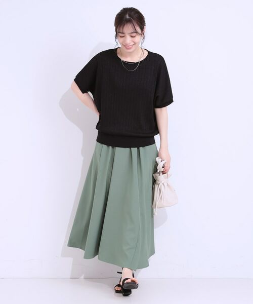 SHOO・LA・RUE / シューラルー ニット・セーター | 【二の腕カバー】さりげないラメが上品見え リブドルマンニット | 詳細11