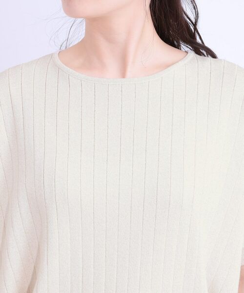 SHOO・LA・RUE / シューラルー ニット・セーター | 【二の腕カバー】さりげないラメが上品見え リブドルマンニット | 詳細20