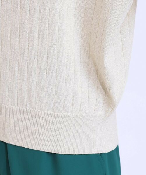 SHOO・LA・RUE / シューラルー ニット・セーター | 【二の腕カバー】さりげないラメが上品見え リブドルマンニット | 詳細22