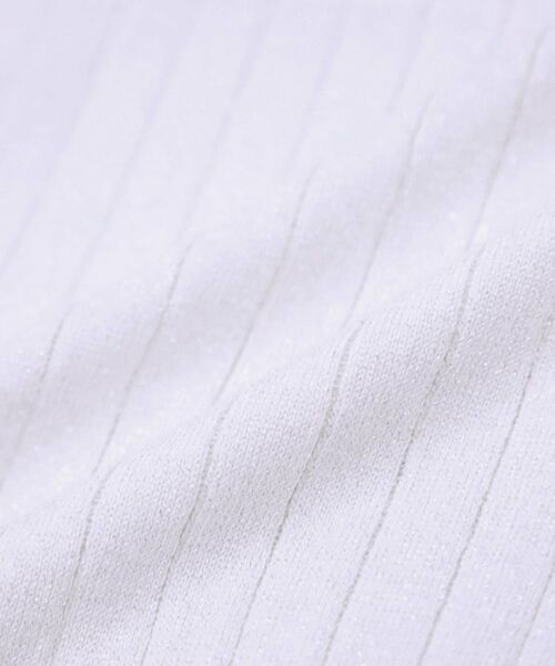 SHOO・LA・RUE / シューラルー ニット・セーター | 【二の腕カバー】さりげないラメが上品見え リブドルマンニット | 詳細4