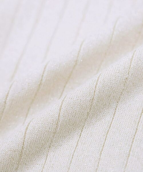 SHOO・LA・RUE / シューラルー ニット・セーター | 【二の腕カバー】さりげないラメが上品見え リブドルマンニット | 詳細8