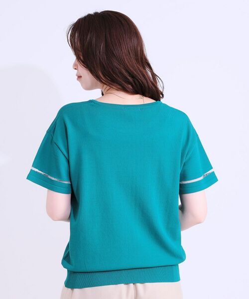 SHOO・LA・RUE / シューラルー ニット・セーター | 【S-LL/洗える/UV】お袖シアーでヘルシーに フレアスリーブサマーニット | 詳細22