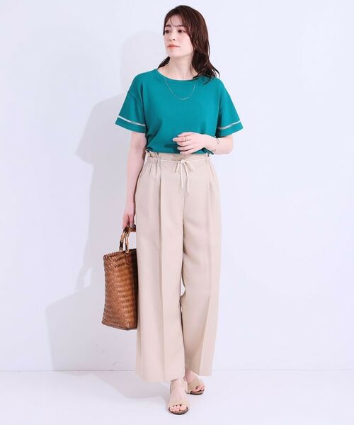 SHOO・LA・RUE / シューラルー ニット・セーター | 【S-LL/洗える/UV】お袖シアーでヘルシーに フレアスリーブサマーニット | 詳細23