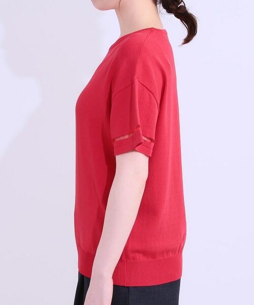 SHOO・LA・RUE / シューラルー ニット・セーター | 【S-LL/洗える/UV】お袖シアーでヘルシーに フレアスリーブサマーニット | 詳細27