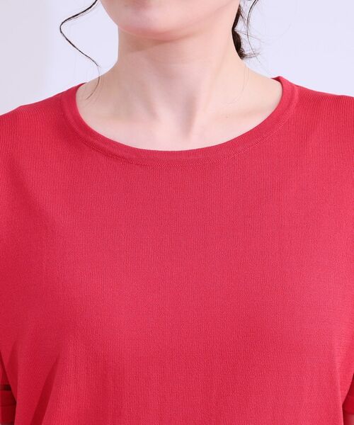 SHOO・LA・RUE / シューラルー ニット・セーター | 【S-LL/洗える/UV】お袖シアーでヘルシーに フレアスリーブサマーニット | 詳細28