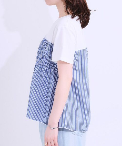 SHOO・LA・RUE / シューラルー カットソー | 【洗える/S-LL】大人に似合う ビスチェ風ドッキングトップス | 詳細18