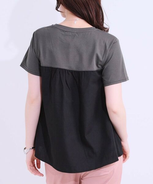 SHOO・LA・RUE / シューラルー カットソー | 【洗える/S-LL】大人に似合う ビスチェ風ドッキングトップス | 詳細6