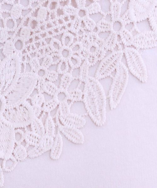 SHOO・LA・RUE / シューラルー キャミソール・チューブトップ | 【S-LL】レースで魅せる 綿混タンクトップ | 詳細16