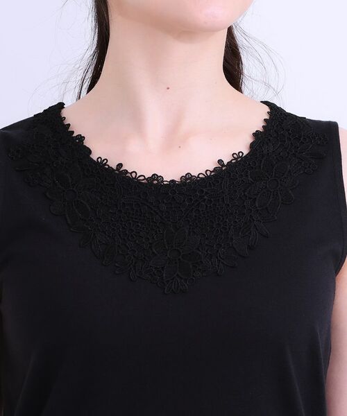 SHOO・LA・RUE / シューラルー キャミソール・チューブトップ | 【S-LL】レースで魅せる 綿混タンクトップ | 詳細20