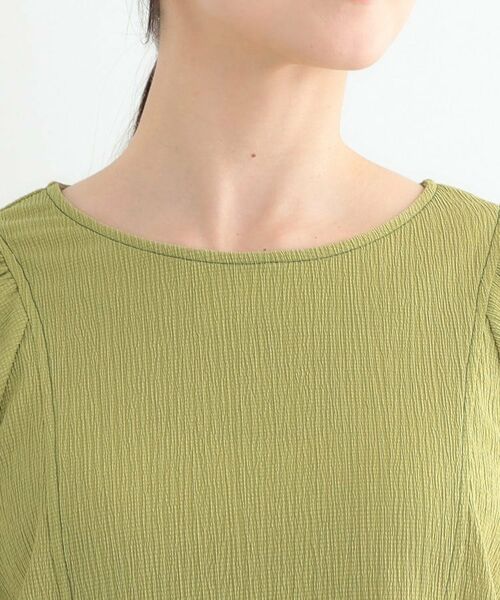 SHOO・LA・RUE / シューラルー カットソー | 【洗える/S-LL/UV】 配色ステッチがアクセント 大人のデザイントップス | 詳細16