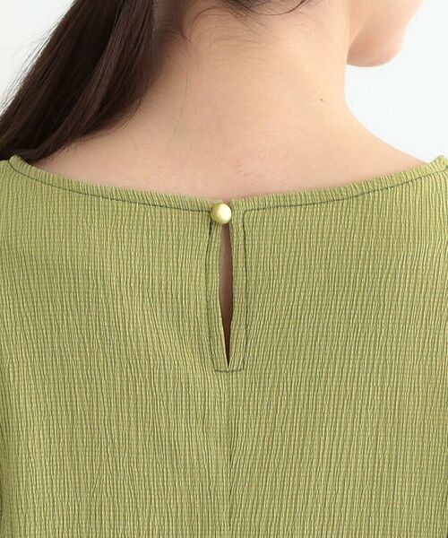 SHOO・LA・RUE / シューラルー カットソー | 【洗える/S-LL/UV】 配色ステッチがアクセント 大人のデザイントップス | 詳細17