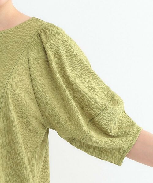 SHOO・LA・RUE / シューラルー カットソー | 【洗える/S-LL/UV】 配色ステッチがアクセント 大人のデザイントップス | 詳細18