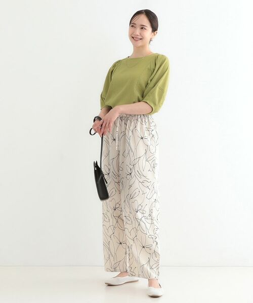 SHOO・LA・RUE / シューラルー カットソー | 【洗える/S-LL/UV】 配色ステッチがアクセント 大人のデザイントップス | 詳細7