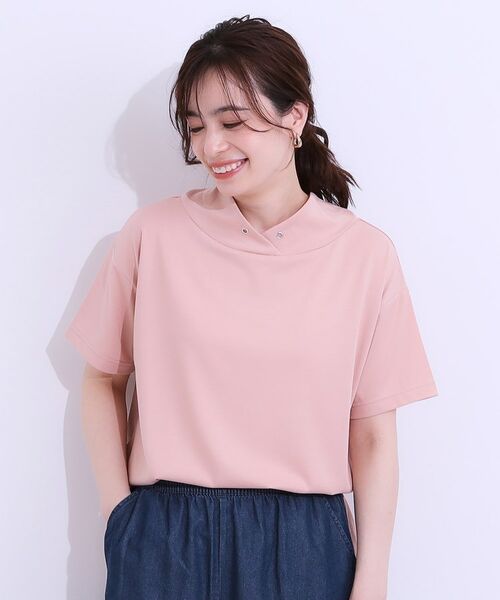 SHOO・LA・RUE / シューラルー カットソー | 【高レビュー/ひんやり/UV】アウトスタイルもサマになる さらさら抜け襟Tシャツ | 詳細13