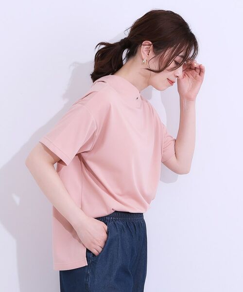 SHOO・LA・RUE / シューラルー カットソー | 【高レビュー/ひんやり/UV】アウトスタイルもサマになる さらさら抜け襟Tシャツ | 詳細14