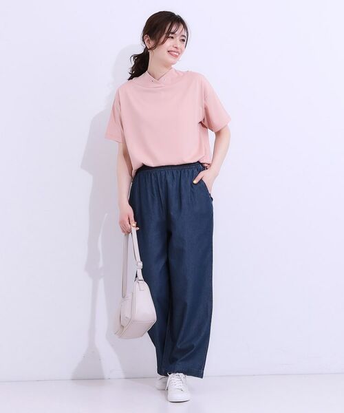 SHOO・LA・RUE / シューラルー カットソー | 【高レビュー/ひんやり/UV】アウトスタイルもサマになる さらさら抜け襟Tシャツ | 詳細15