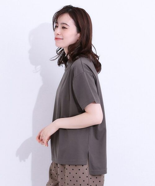 SHOO・LA・RUE / シューラルー カットソー | 【高レビュー/ひんやり/UV】アウトスタイルもサマになる さらさら抜け襟Tシャツ | 詳細2