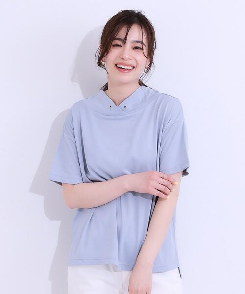 SHOO・LA・RUE / シューラルー カットソー | 【高レビュー/ひんやり/UV】アウトスタイルもサマになる さらさら抜け襟Tシャツ | 詳細5