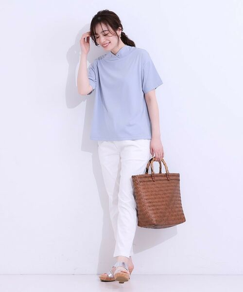 SHOO・LA・RUE / シューラルー カットソー | 【高レビュー/ひんやり/UV】アウトスタイルもサマになる さらさら抜け襟Tシャツ | 詳細7