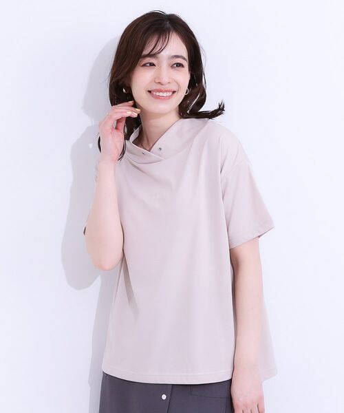 SHOO・LA・RUE / シューラルー カットソー | 【高レビュー/ひんやり/UV】アウトスタイルもサマになる さらさら抜け襟Tシャツ | 詳細9