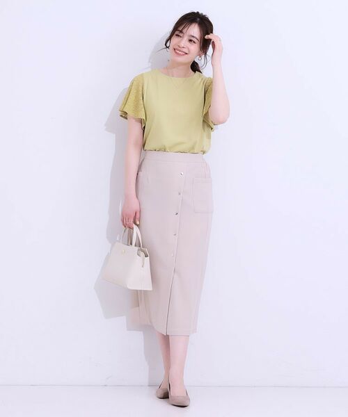 SHOO・LA・RUE / シューラルー カットソー | 【S-LL】大人の上品コーデに お袖レース切り替えトップス | 詳細11