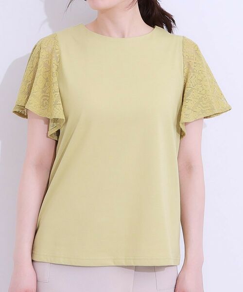 SHOO・LA・RUE / シューラルー カットソー | 【S-LL】大人の上品コーデに お袖レース切り替えトップス | 詳細13