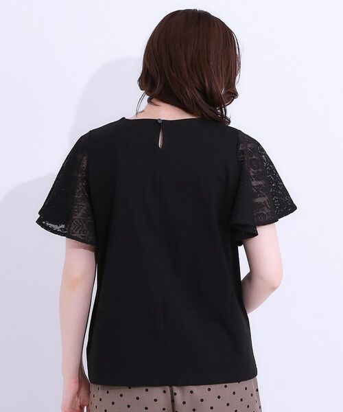 SHOO・LA・RUE / シューラルー カットソー | 【S-LL】大人の上品コーデに お袖レース切り替えトップス | 詳細6