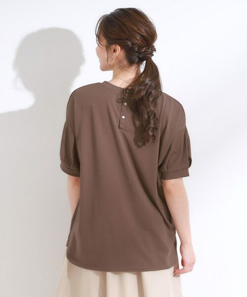 SHOO・LA・RUE / シューラルー Tシャツ | 【S-LL/ひんやり/UV】こなれ感あるぷっくりラメ デザインロゴTシャツ | 詳細2