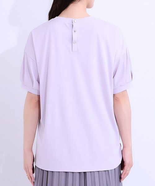 SHOO・LA・RUE / シューラルー Tシャツ | 【S-LL/ひんやり/UV】こなれ感あるぷっくりラメ デザインロゴTシャツ | 詳細23