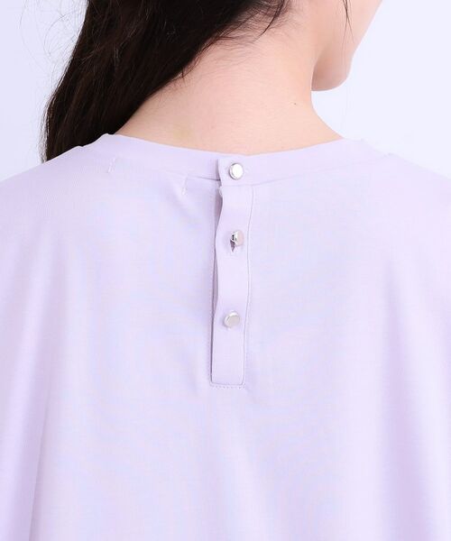 SHOO・LA・RUE / シューラルー Tシャツ | 【S-LL/ひんやり/UV】こなれ感あるぷっくりラメ デザインロゴTシャツ | 詳細25