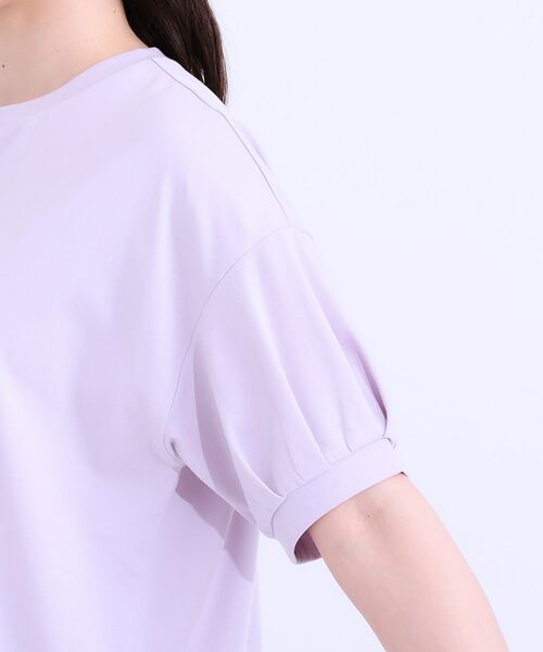 SHOO・LA・RUE / シューラルー Tシャツ | 【S-LL/ひんやり/UV】こなれ感あるぷっくりラメ デザインロゴTシャツ | 詳細26