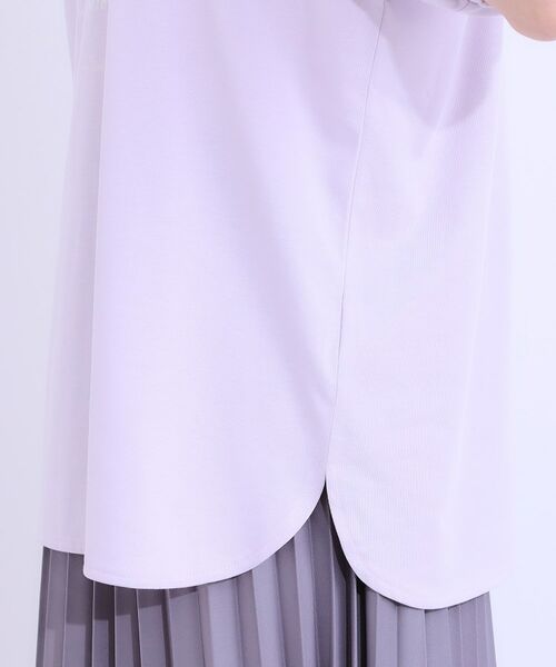 SHOO・LA・RUE / シューラルー Tシャツ | 【S-LL/ひんやり/UV】こなれ感あるぷっくりラメ デザインロゴTシャツ | 詳細27