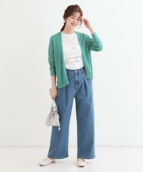 SHOO・LA・RUE / シューラルー Tシャツ | 【S-LL/ひんやり/UV】こなれ感あるぷっくりラメ デザインロゴTシャツ | 詳細28