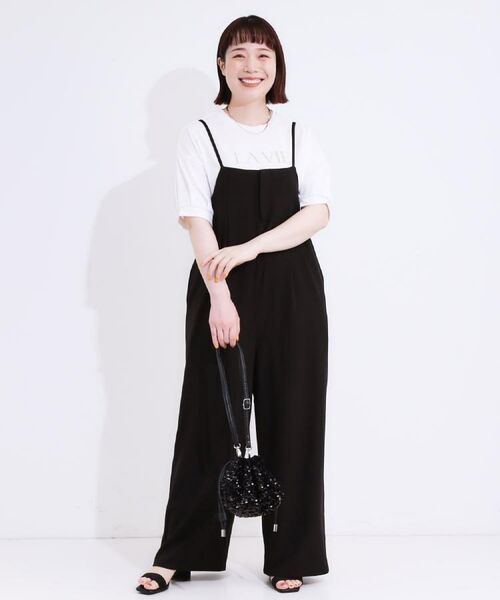 SHOO・LA・RUE / シューラルー Tシャツ | 【S-LL/ひんやり/UV】こなれ感あるぷっくりラメ デザインロゴTシャツ | 詳細29