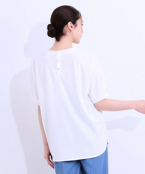 SHOO・LA・RUE / シューラルー Tシャツ | 【S-LL/ひんやり/UV】こなれ感あるぷっくりラメ デザインロゴTシャツ | 詳細6