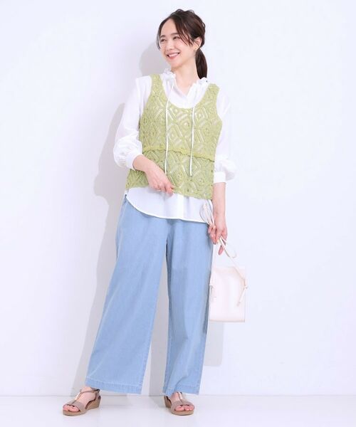 SHOO・LA・RUE / シューラルー その他トップス | 【S-LL/2点セット】大人カジュアルに レースビスチェ+プリントTシャツ | 詳細14