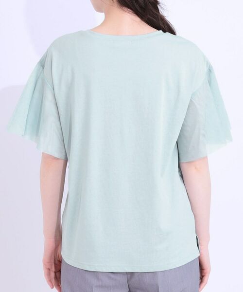 SHOO・LA・RUE / シューラルー カットソー | 【S-LL/ひんやり】大人フェミニンに お袖チュール フリルトップス | 詳細15