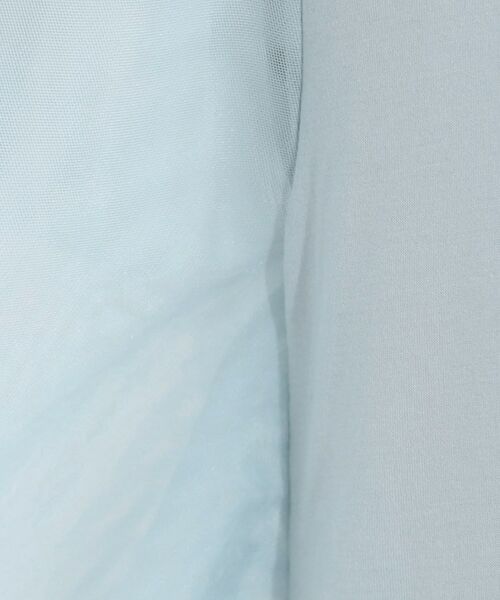 SHOO・LA・RUE / シューラルー カットソー | 【S-LL/ひんやり】大人フェミニンに お袖チュール フリルトップス | 詳細4