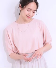 SHOO・LA・RUE / シューラルー カットソー | 【ひんやり/UV】ほんのりラメで大人上品 お袖リブ ドルマントップス