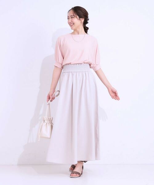 SHOO・LA・RUE / シューラルー カットソー | 【ひんやり/UV】ほんのりラメで大人上品 お袖リブ ドルマントップス | 詳細11